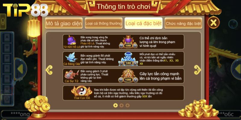 Tam Tiên Bắn Cá TIP88 - Khám Phá Đại Dương Săn Xu Cực Đỉnh Tiêu diệt các dòng cá đặc biệt nhận thưởng khủng