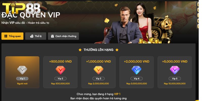 Ưu đãi giftcode TIP88 cực hời cho hội viên
